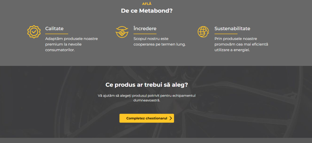 Cum să alegem corect produsele Metabond?